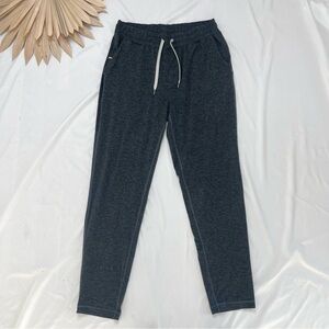 Vuori Ponto Performance Charcoal Heather Casual Lounge Joggers Pants Size Large